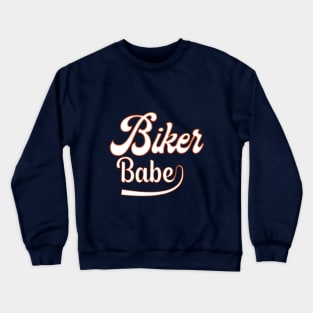 Biker Babe Crewneck Sweatshirt